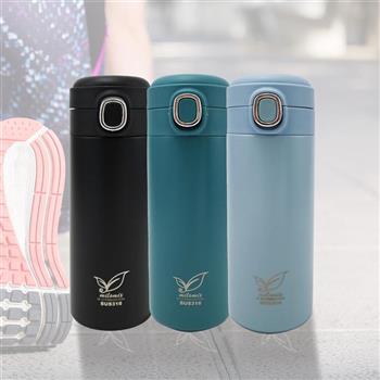 伊芙琳316不鏽鋼彈蓋保溫杯-400ml-2支
