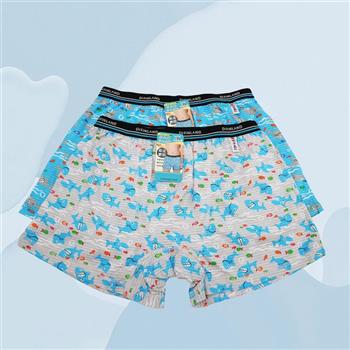 海洋鯊魚男中童平口褲-83488/巴士汽車男中童平口褲-83482-3件入
