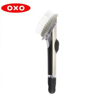OXO 不鏽鋼按壓清潔刷