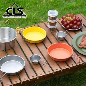 【韓國CLS】復古典雅304不鏽鋼雪拉碗 餐碗 餐盤/燒烤盤/烤肉盤/露營/野炊(三色任選)