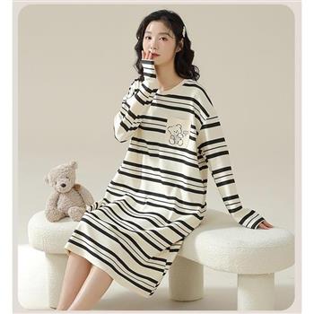 BJ COLLECTION 日系純棉熊寶貝圖案長袖居家服 BJC50030 FREE