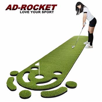 【AD-ROCKET】高爾夫果嶺揮桿練習墊 330x50CM/打擊草皮練習器/高爾夫練習器