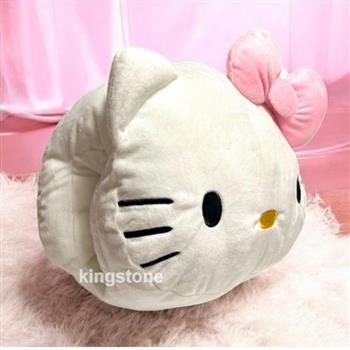 三麗鷗【Hello Kitty】粉色蝴蝶結暖手抱枕