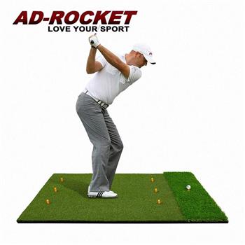 【AD-ROCKET】大尺寸長短草打擊練習毯 練習墊/打擊草皮練習器/高爾夫練習器