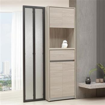 YoStyle 雪杉色3.5尺屏風櫃(2504)