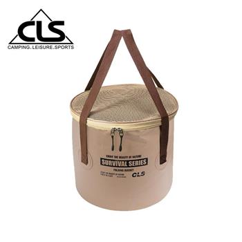 【韓國CLS】NOBANA 22L 加厚摺疊水桶 曬物籃/冰桶/露營/釣魚/水袋(兩色任選)