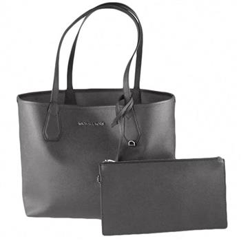 MICHAEL KORS 素面皮革雙面托特包-黑