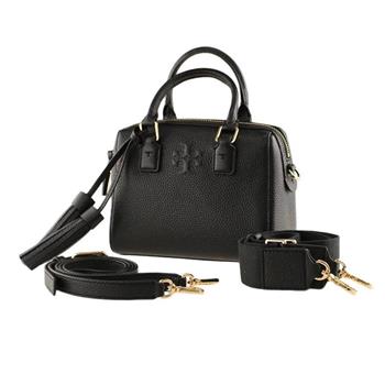 TORY BURCH 素面皮革兩用包－黑