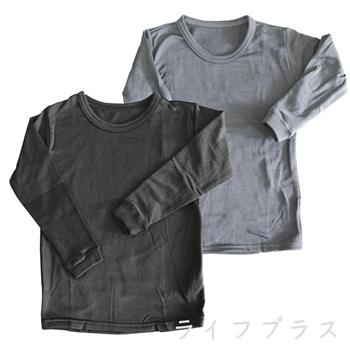 兒童圓領刷毛衣-黑色 / 深灰色-4件入