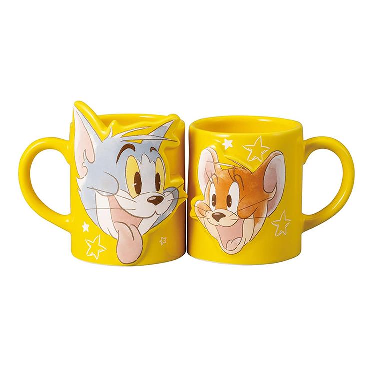 【 日本 正版 Tom and Jerry】 Disney 迪士尼 傑利鼠 湯姆貓 對杯 馬克杯 茶杯 水杯 咖啡杯