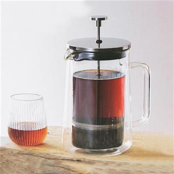 妙管家 雙層玻璃沖茶器-1000ml-2入