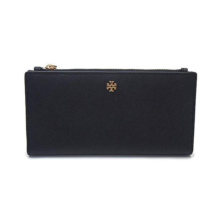 Tory burch 對開防刮長夾-黑色
