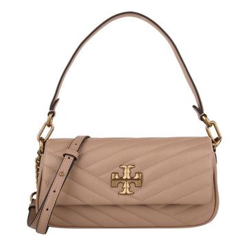 Tory burch 絎縫皮革兩用包－卡其色