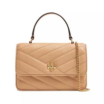 TORY BURCH 專櫃款kira迷米鍊條兩用包－奶茶
