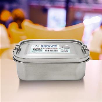 寶馬牌 304不鏽鋼防漏便當盒-1200ml-2入