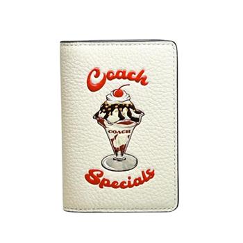 COACH 皮革印花票夾證件夾-冰淇淋