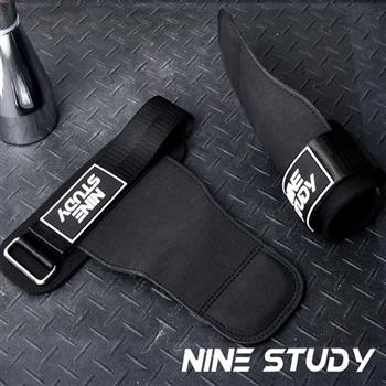 【NINE STUDY】防滑重訓拉力帶 超細纖維M-123 兩只入 硬拉 護掌 護碗 握推 重訓 引體向上輔助帶(兩色任選)