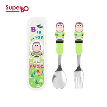 SuperBO 不鏽鋼3D匙叉組(附盒)巴斯光年
