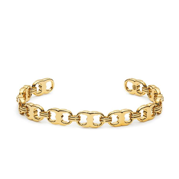 Tory burch 簍空造型手鍊-金色