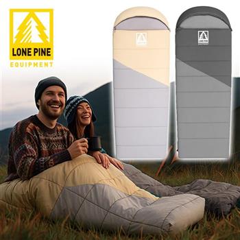 【澳洲LONEPINE】加大款 可機洗帶帽信封睡袋 軍風限定/睡袋/四季/保暖/露營 (兩色任選)