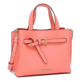 MICHAEL KORS 造型皮革兩用包-珊瑚桔