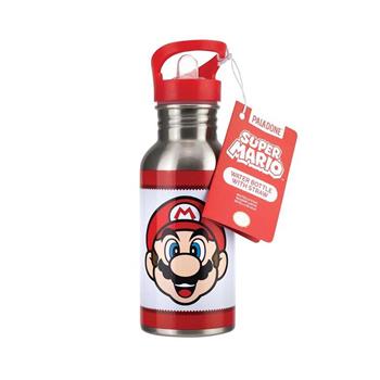 【Paladone UK】Nintendo 任天堂 超級瑪利歐 金屬吸管水壺