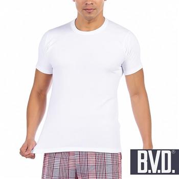 BVD 時尚型男純棉圓領衫 白色4件組