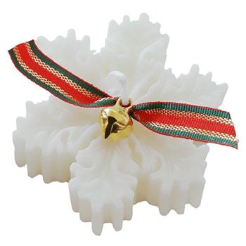 AMARA 香氛聖誕蠟燭-雪花絲帶(英國梨與小蒼蘭)