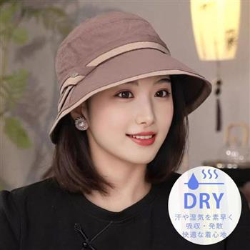 日本 BEAUTYJAPAN 吸濕速乾抗UV輕量防曬帽BJ2156卡其色
