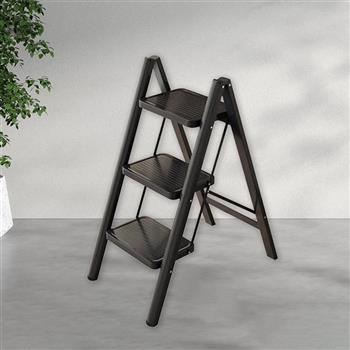 好幫手折疊家事梯-三階-黑色-1入