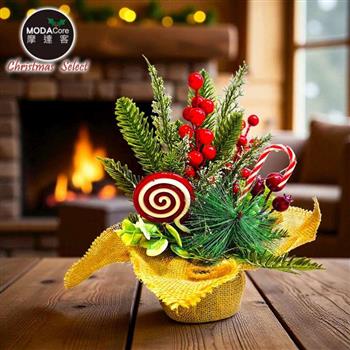 摩達客耶誕-25cm聖誕裝飾花盆 款式可選