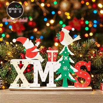 摩達客-聖誕彩繪木質擺飾-款式可選