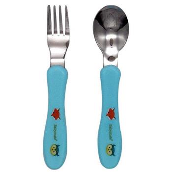 Babymate 兒童用不銹鋼 叉 匙組 (附收納盒)