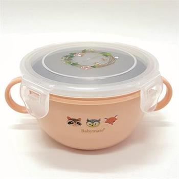 Babymate不锈鋼密實碗(藍色/橙色可選)