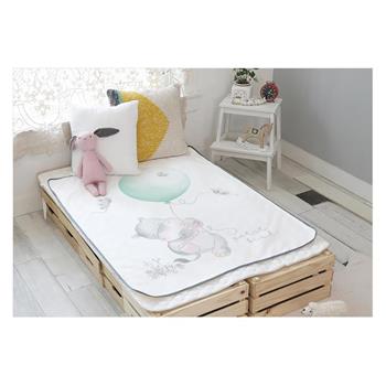 韓國Petit Bird竹纖維嬰幼兒防水保潔床墊—頑皮的河馬與蝴蝶一同嬉戲~100X130CM