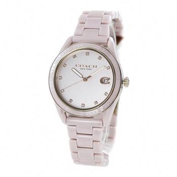 COACH 晶鑽名媛女腕錶-白