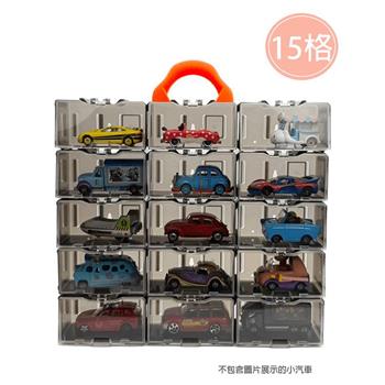 潔夫人 小汽車收納展示盒15格 (1:64模型展示盒/可自由組裝)