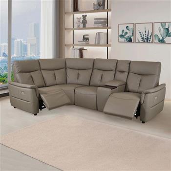 喜家居9.4尺轉角L型雙電動沙發(2367)