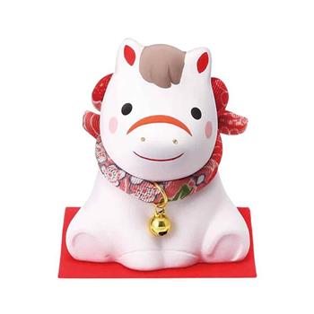 【日本 藥師窯】馬年 錦彩招福馬干之擺飾 招福擺飾 干支擺飾 馬年擺飾 陶瓷擺飾 招財擺飾