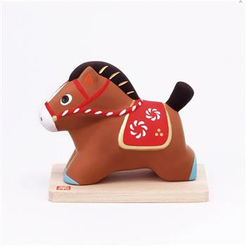 【日本 藥師窯】 錦彩招福午 (駿風) 干支擺飾 馬年擺飾 緣起物 招福擺飾 招財擺飾 日本擺飾