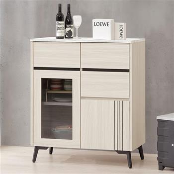 喜家居2.5尺三抽餐櫃(2542)