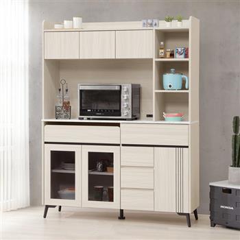 喜家居4.5尺高收納餐櫃(2542)