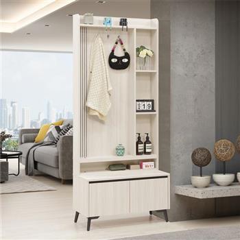 喜家居2.7尺玄關置物鞋櫃(2542)