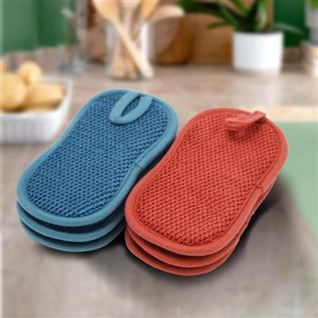 呱淨溜溜多用去油洗滌棉-6枚入x2組