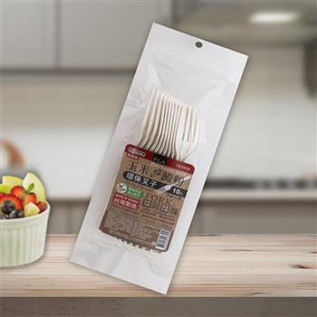 玉米澱粉環保叉子-10入x3組