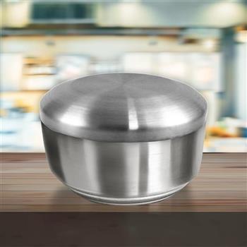 韓式304不鏽鋼雙層碗組-10.5cm-不鏽鋼色-2入