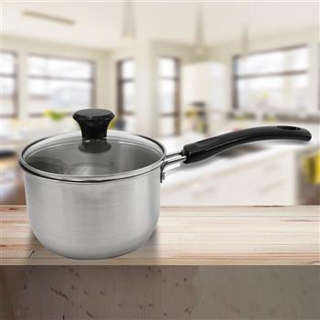 原味304不鏽鋼小牛奶鍋-15cm-附蓋-1支