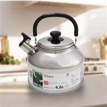 日本進口IH不鏽鋼廣口笛音壺-4.6L-1支