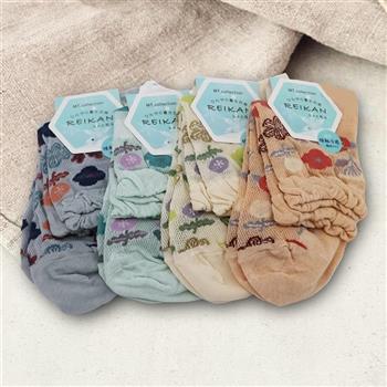 日本進口涼感女襪-22~25cm-3雙入