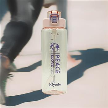 Kiyodo彈跳吸管水壺-1L-2支